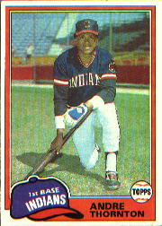 1981 Topps Baseball Cards      388     Andre Thornton